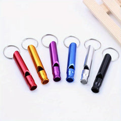 6pcs Aluminum Alloy Referee Whistles Field Training Adventure Whistle