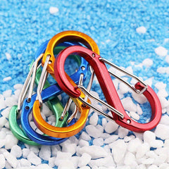 6pcs 50mm S Shaped 8 Shaped Buckle Fast Hanging Mountaineer