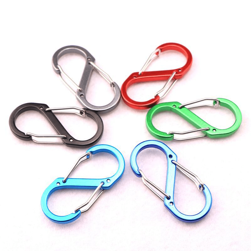 6pcs 50mm S Shaped 8 Shaped Buckle Fast Hanging Mountaineer