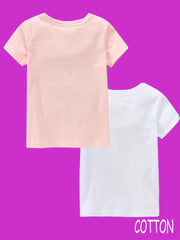 2pcs Girls 100 Cotton SOUL SISTERS Print Short Sleeve T shirt Set