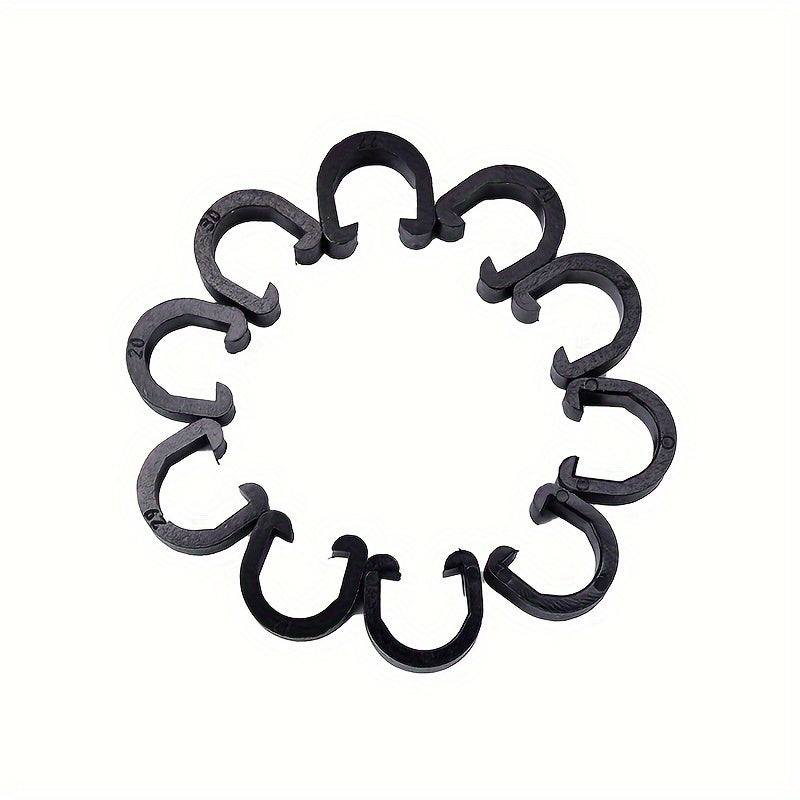 5pcs Bike Cable Clips with Metal U Clamps and C Clips