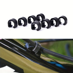 5pcs Bike Cable Clips with Metal U Clamps and C Clips