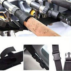 4pcs Car Fishing Rod Holder Heavy Duty Nylon Adjustable Holder Strap
