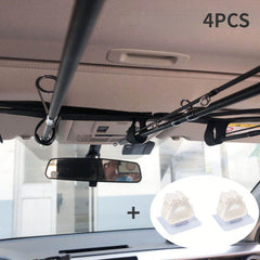 4pcs Car Fishing Rod Holder Heavy Duty Nylon Adjustable Holder Strap