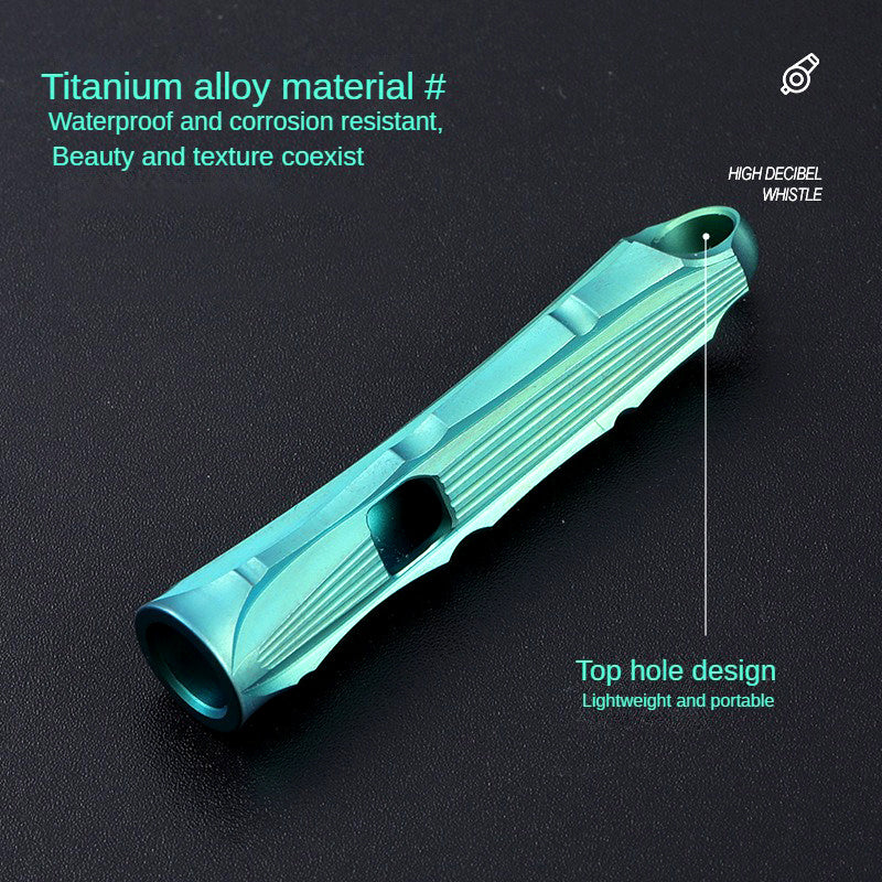 Titanium Alloy Outdoor High-Frequency Whistle