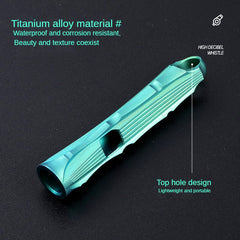 Titanium Alloy Outdoor High-Frequency Whistle
