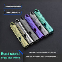 Titanium Alloy Outdoor High-Frequency Whistle