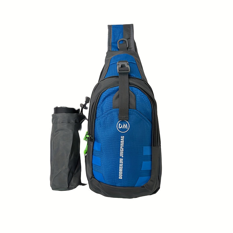 Casual Large Capacity Chest Bag with Water Bottle Holder