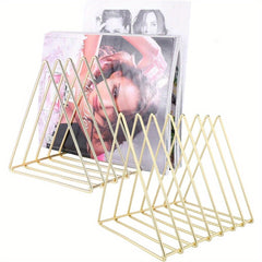 7 Slot Magazine Rack Book Record Holder Desktop Iron Storage Rack