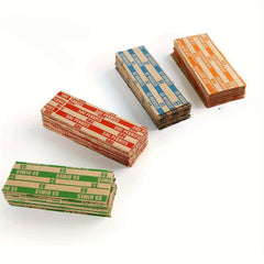 Assorted Bundle of Flat Striped Coin Wrappers - 100pcs/400pcs