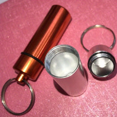 Portable Aluminum Medicine Bottle Keeps Medication Secure