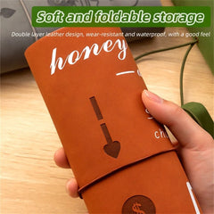 1pc Budget Book 52 Weeks Savings Challenge Book Retro Brown Bill Organizer