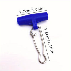 10pcs Heavy Duty Fishing Line Sinker Slider Swivel With Snap