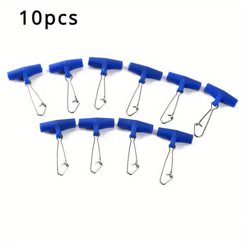 10pcs Heavy Duty Fishing Line Sinker Slider Swivel With Snap
