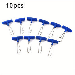 10pcs Heavy Duty Fishing Line Sinker Slider Swivel With Snap