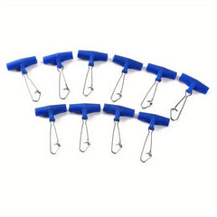 10pcs Heavy Duty Fishing Line Sinker Slider Swivel With Snap