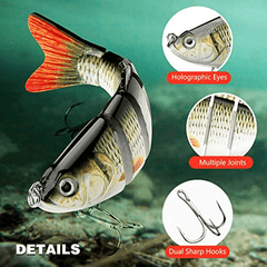 Topwater Bass Fishing Lures Swimbait Hard Bait For Trout Perch