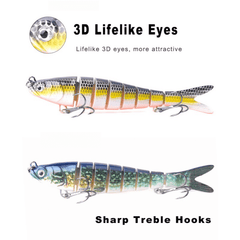 Topwater Bass Fishing Lures Swimbait Hard Bait For Trout Perch