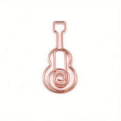 5pcs Guitar Music Paper Clips Office Supplies Notes Music Pins