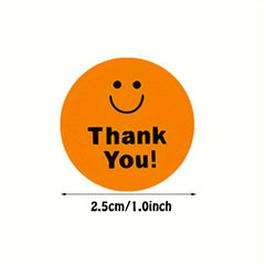 500pcs Roll Happy Face Stickers Encouragement Pattern Sticker