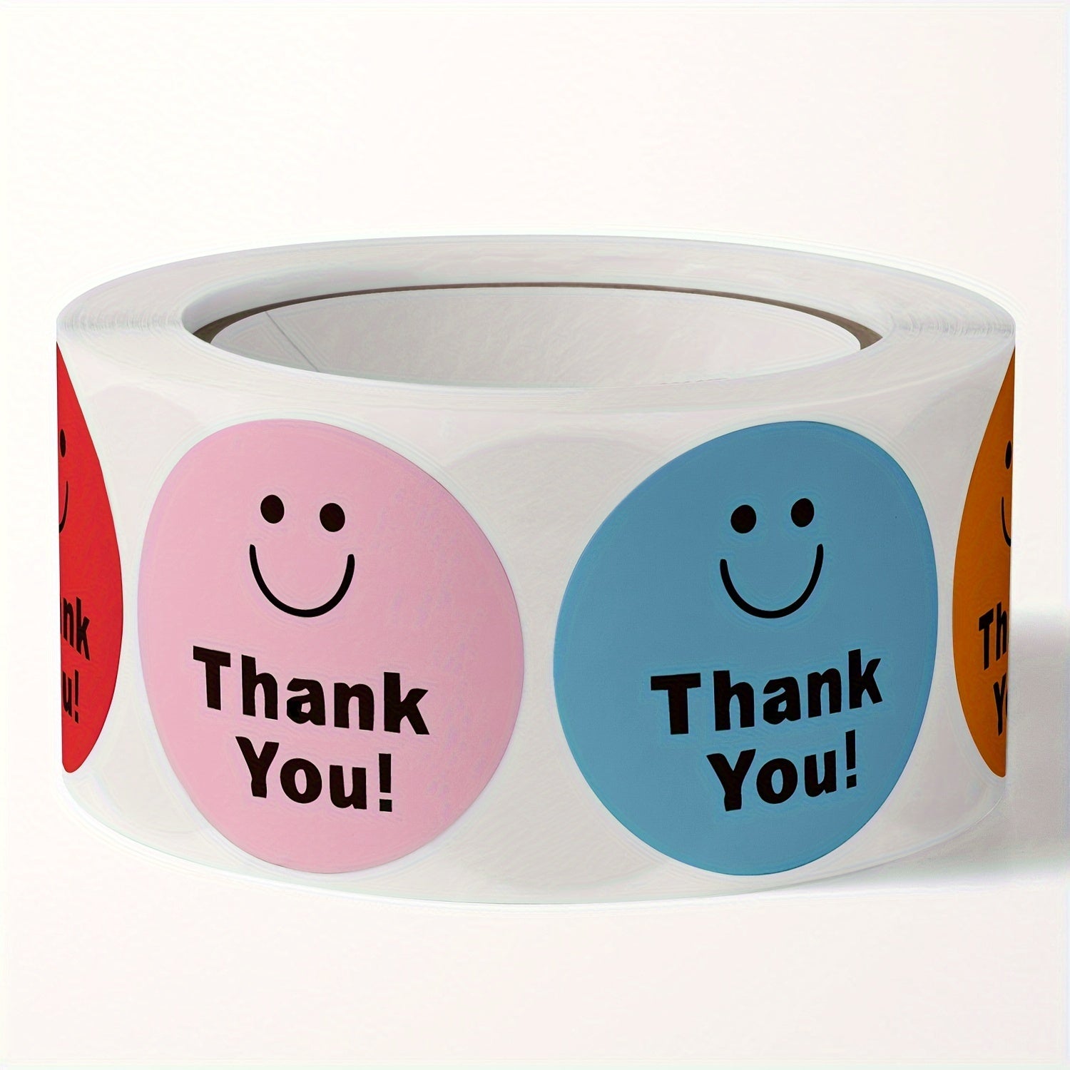 500pcs Roll Happy Face Stickers Encouragement Pattern Sticker