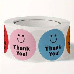 500pcs Roll Happy Face Stickers Encouragement Pattern Sticker
