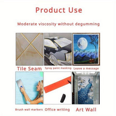 36 Rolls Art Paper Tape for Sketching Painting Gouache Watercolor