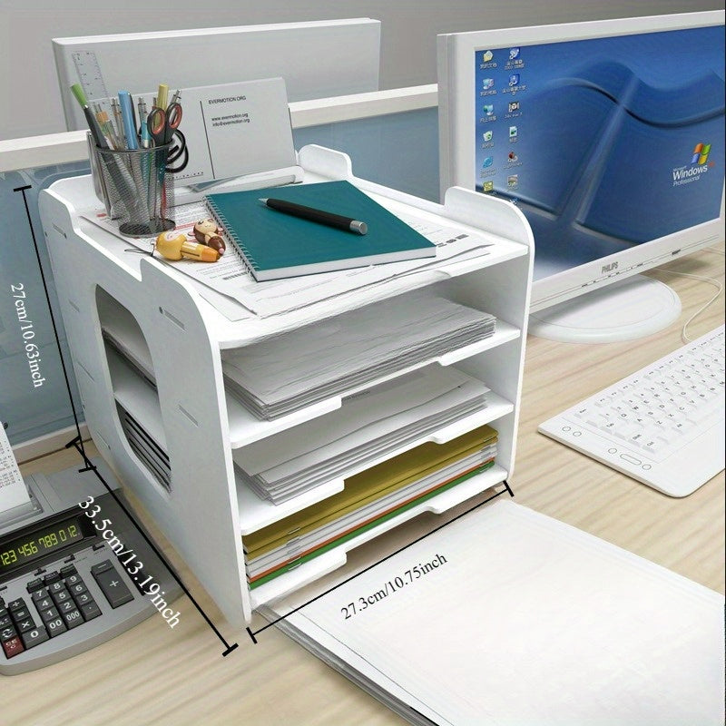 Durable Folder Storage Box, Easy to Organize, Daily Work