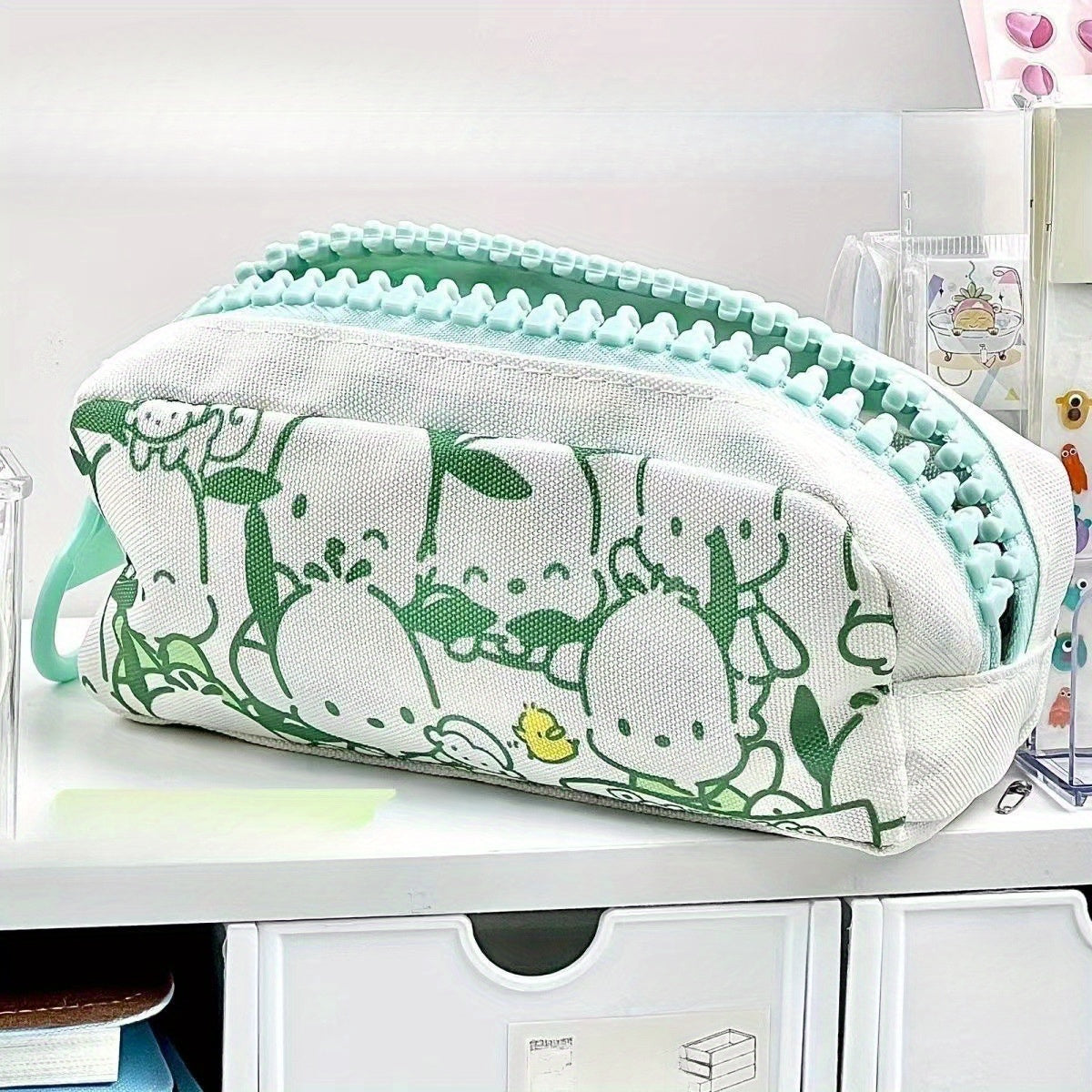 Sanrio Pachako Dog Large Zipper Pencil Case