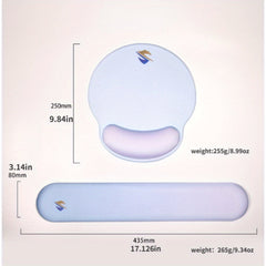 Silicone Wrist Mouse Pad Foam Slow Rebound Keyboard Pad Soft Non-slip Desk Pad