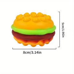 Pop Burger Stress Ball Squishy Hamburger Fidget Toy