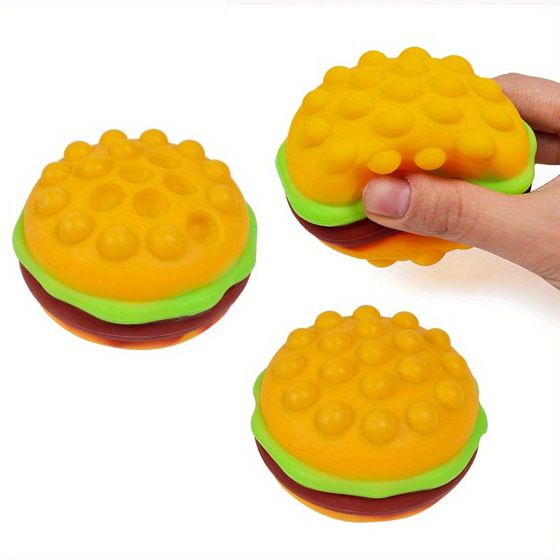 Pop Burger Stress Ball Squishy Hamburger Fidget Toy