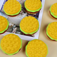 Pop Burger Stress Ball Squishy Hamburger Fidget Toy