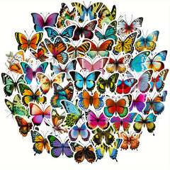 50pcs Colorful Butterfly Sticker Waterproof for Laptop Phone Tablet