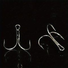 100pcs High Carbon Steel Treble Hooks Fishing Tackle