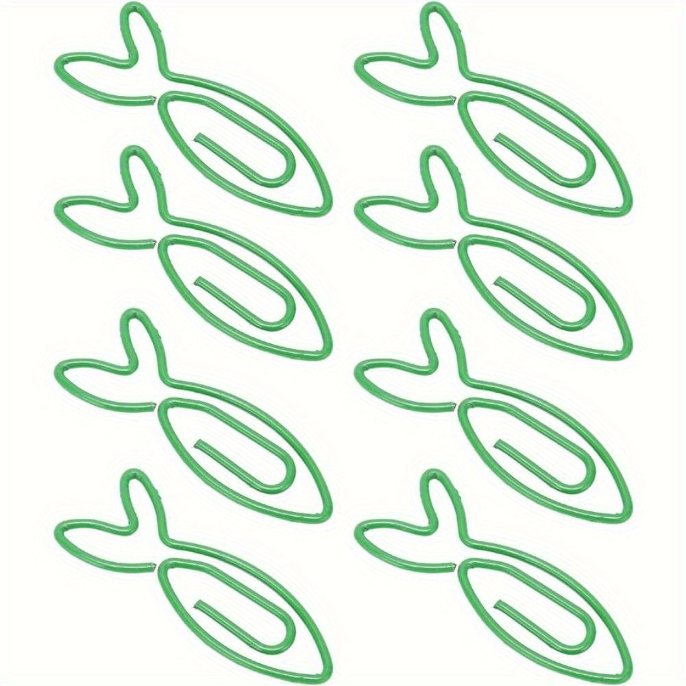 100pcs Small Metal Electroplating Office Clips Set