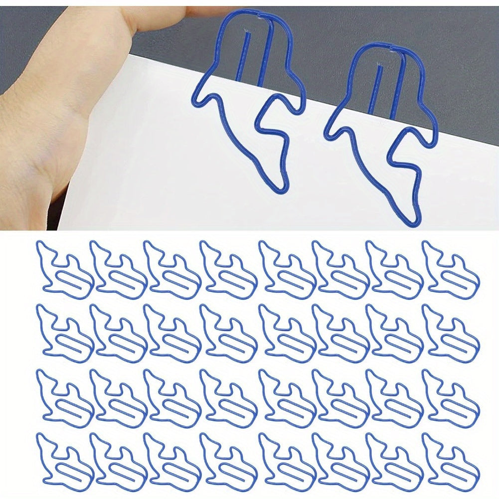 100pcs Small Metal Electroplating Office Clips Set