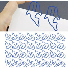 100pcs Small Metal Electroplating Office Clips Set