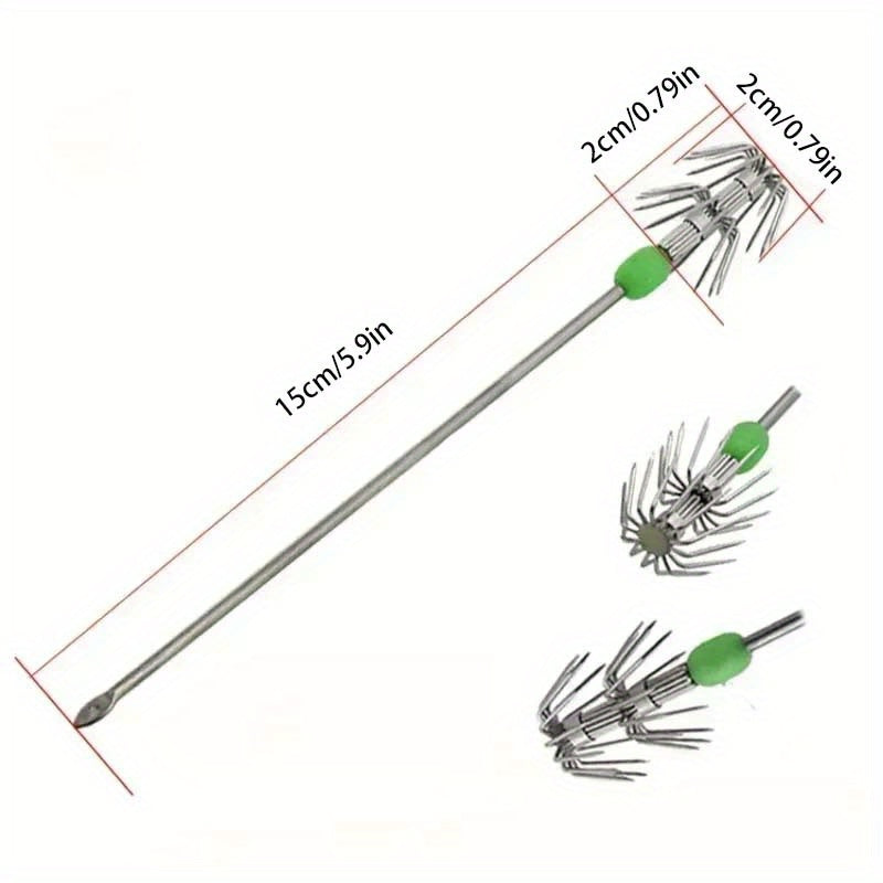 3pcs Squid Jig Double Layer Squid Hook Fishing Accessories