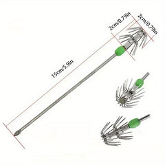 3pcs Squid Jig Double Layer Squid Hook Fishing Accessories