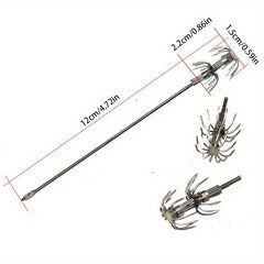 3pcs Squid Jig Double Layer Squid Hook Fishing Accessories