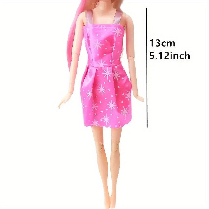 36pcs Doll Clothes & Jewelry for 11.5" Dolls Complete Outfits Shoes Crown Staff