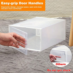 Foldable Splicing Shoe Box Storage Box Drawer Type Plastic Shoe Rack