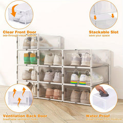 Foldable Splicing Shoe Box Storage Box Drawer Type Plastic Shoe Rack