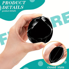 3pcs Oval Rubber Coin Bag Holder with Chain Men Women