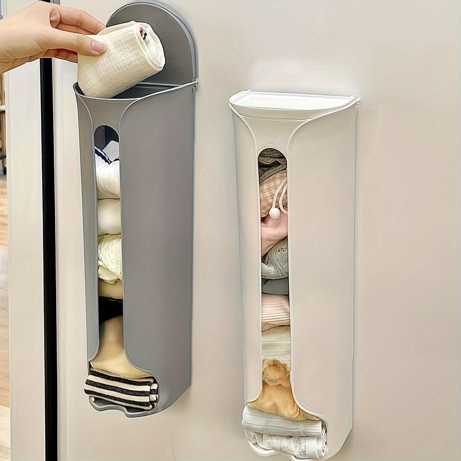 Wall Mounted Underwear Socks Storage Box Extractable Non Punching