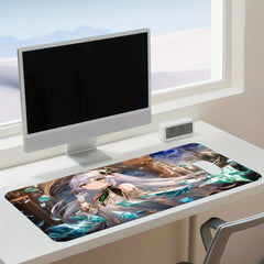 Anime Couple Mouse Pad Non-slip Game Work Mouse Pad 4 Sizes
