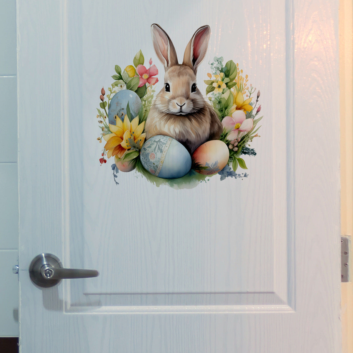 Rabbit Eggs Easter Wall Sticker Decoration Self-Adhesive Decal