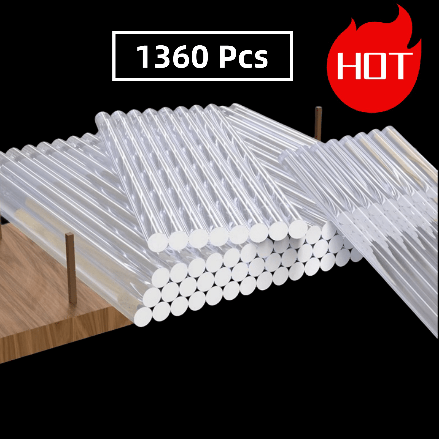 1360pcs Mini Hot Melt Glue Sticks for DIY Crafts Sealing Woodworking