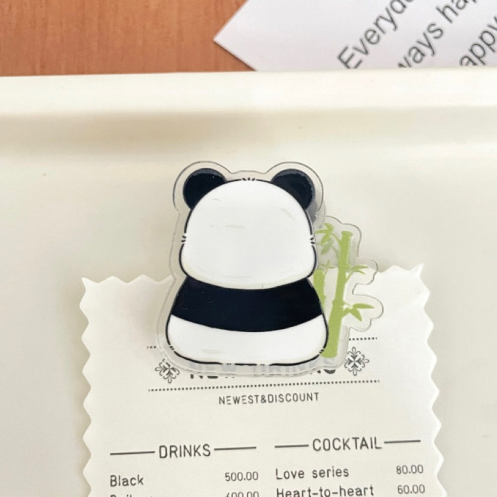 4 Panda Cartoon Clips - Multi-Purpose Cute Animal Paper Clips